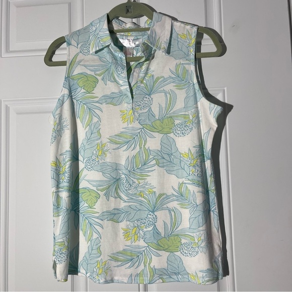 Stella Parker Tops - NWT Stella Sleeveless Collared Top, Size Small